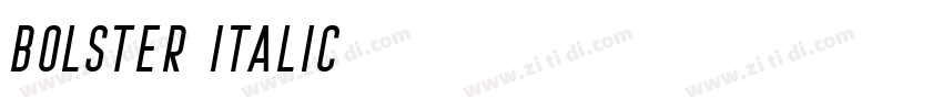 Bolster Italic字体转换